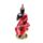 Figura de Buda Tailandés Iluminación en Rojo, Negro y Oro