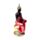 Figura de Buda Tailandés Iluminación en Rojo, Negro y Oro