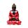 Figura de Buda Tailandés Contemplación en Rojo, Negro y Oro