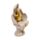 Figura de Buda Tailandés efecto piedra arenisca y dorado