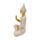 Figura de Buda Tailandés en meditación efecto piedra arenisca y dorado