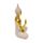 Figura de Buda Tailandés en meditación efecto piedra arenisca y dorado