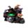 Figura Brujas Gato Negro en Caldero Burbujeante con Luz LED
