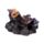 Figura Brujas Gato Negro en Caldero Burbujeante con Luz LED