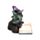 Figura Libro de Hechizos Brujas Gato Negro Travieso