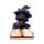Figura Gato Negro de Bruja con Libro de Hechizos 