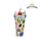 Vaso de Plástico de Doble Pared con Pajita y Adornos Foodiemals Frutas