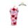 Vaso de Plástico de Doble Pared con Pajita y Adornos J´Adoramals Heart XOXO