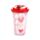 Vaso de Plástico Inastillable Corazones Amore