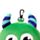 Almohada de Viaje con Antifaz Relaxeazzz Monstruo Monstarz Verde
