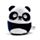 Cojín de Peluche Squidglys El Oso Panda Susu Adoramals Salvajes Adoramals