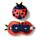 Almohada de Viaje con Antifaz Relaxeazzz Mariquita Adoramals