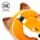 Almohada de Viaje con Antifaz Relaxeazzz Zorro Finnick Adoramals