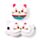 Almohada de Viaje con Antifaz Relaxeazzz Gato Maneki Neko