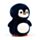 Almohada de Viaje y Peluche 2 en 1 Swapseazzz Pingüino Adoramals Océano