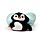 Almohada de Viaje y Peluche 2 en 1 Swapseazzz Pingüino Adoramals Océano