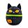 Cojín de Peluche Squidglys Gato Negro Spooky Espeluznante