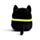 Cojín de Peluche Squidglys Gato Negro Spooky Espeluznante