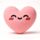 Cojín de Peluche Squidglys Corazón Rosa J'Adoramals 