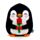 Cojín de Peluche Squidglys Pingüino con Rosa J'Adoramals 