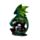 Figura de Dragón Pesadilla Encantada Dragón Calavera Esmeralda Espíritu Bosque