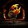 Dragón Leyendas Oscuras Fuego y Carbón sobre roca 