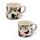 Set de 2 Tazas de Café de Porcelana Mariposas Meadows