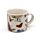 Set de 2 Tazas de Café de Porcelana Mariposas Meadows