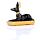 Figura Egipto Anubis Egipcio Negro y Dorado Recostado
