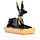 Figura Egipto Anubis Egipcio Negro y Dorado Recostado
