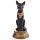 Figura Egipto Bast Egipcio Negro y Dorado Collar Escarabajo