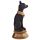 Figura Egipto Bast Egipcio Negro y Dorado Collar Escarabajo