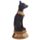 Figura Egipto Bast Egipcio Negro y Dorado Collar Escarabajo