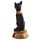 Figura Egipto Bast Egipcio Negro y Dorado Collar Escarabajo