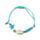 Pulsera Boho de cuentas azules con conchas y estrellas de mar