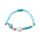 Pulsera Boho de cuentas azules con conchas y estrellas de mar