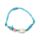Pulsera Boho de cuentas azules con conchas y estrellas de mar
