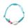 Pulsera Boho de cuentas azules con conchas y estrellas de mar