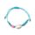 Pulsera Boho de cuentas azules con conchas y estrellas de mar