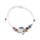 Pulsera Boho tejida diseño de playa con dijes de personajes