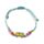 Pulsera Boho tejida diseño de playa con dijes de personajes