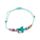 Pulsera Boho tejida diseño de playa con dijes de personajes