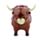 Muñeco Solar Vaca Escocesa de las Highlands Coo