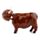 Muñeco Solar Vaca Escocesa de las Highlands Coo