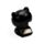Mini Muñeco Solar Gato Negro Lucky The Black Cat