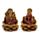 Set de Figuras Ganesh y Lakshmi Doradas Postura Lotus 