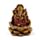 Set de Figuras Ganesh y Lakshmi Doradas Postura Lotus 