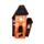 Casa Decorativa LED de Halloween Espeluznante con Gato Negro y Fantasma