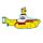 Puzzle de 130 Piezas con Forma The Beatles Yellow Submarine/Submarino Amarillo