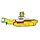 Puzzle de 130 Piezas con Forma The Beatles Yellow Submarine/Submarino Amarillo